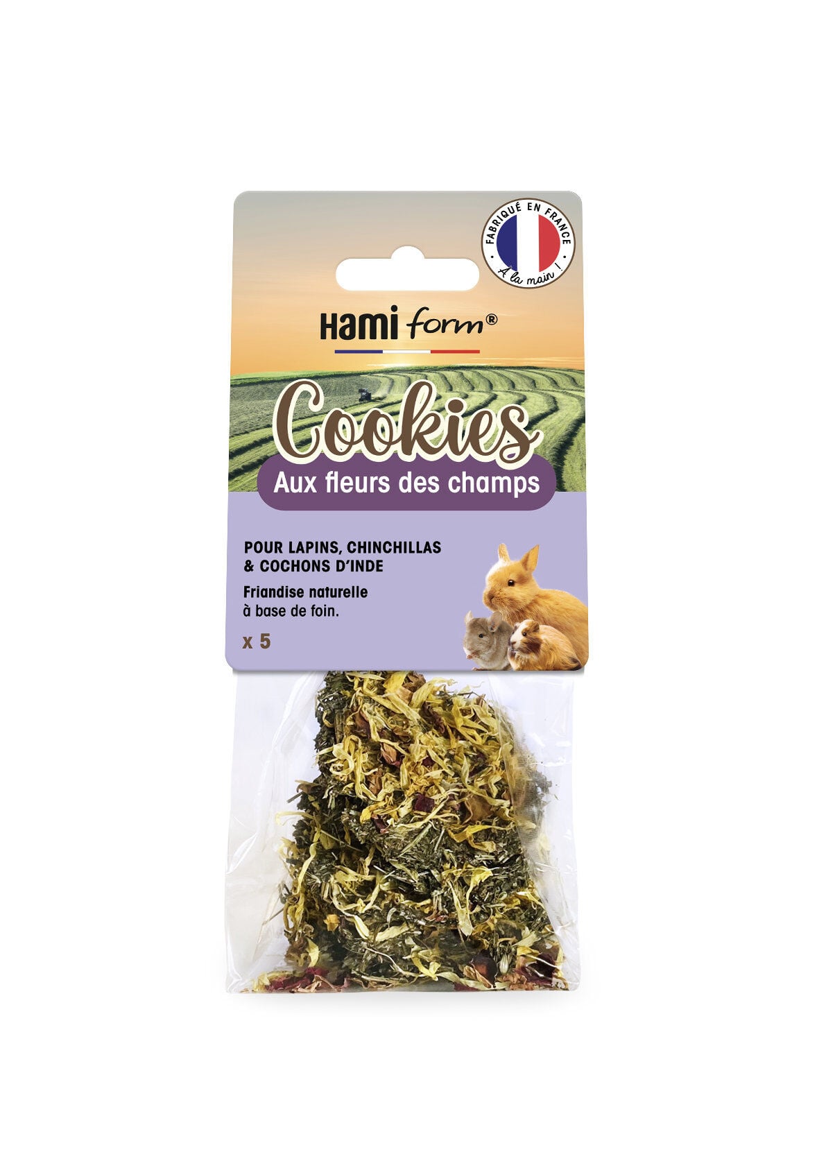 Hamiform - Cookies aux Fleurs des Champs pour Rongeurs - x5 Image num&eacute;ro 1