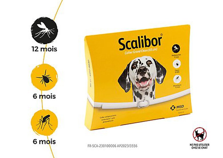 Scalibor - Collier Antiparasitaire pour Grand Chien - 65cm image number null