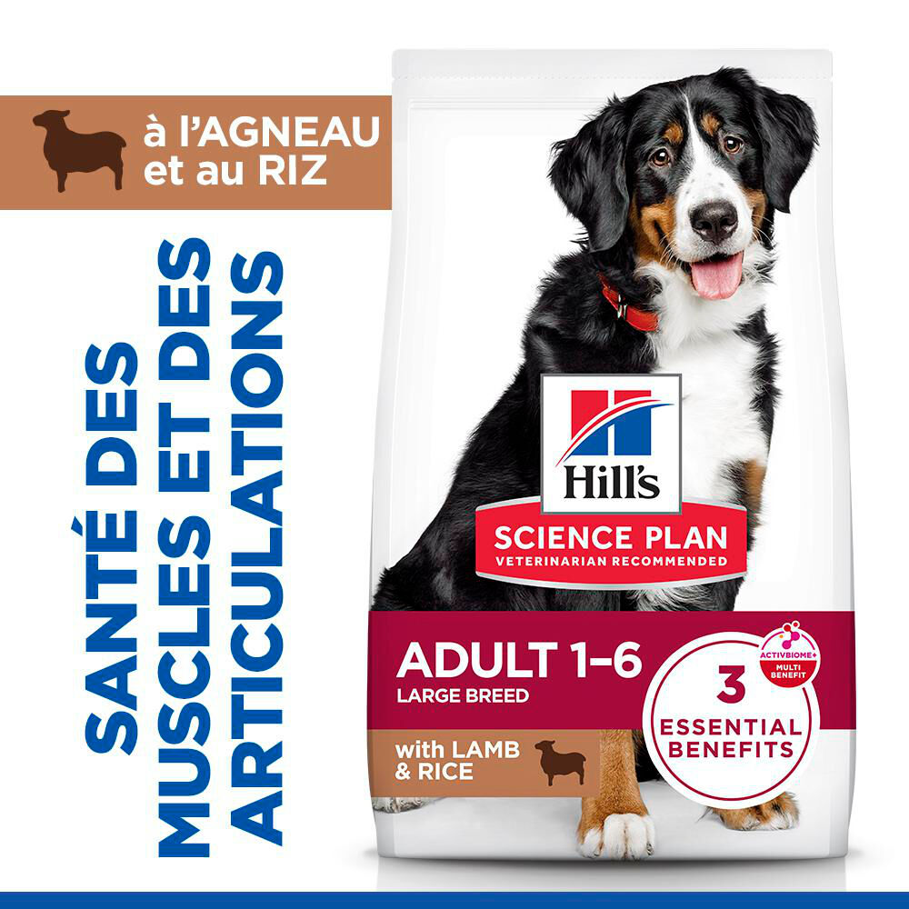 Hill's Science Plan - Adult Croquettes Pour Grand Chien A L'agneau Et Riz  - 12kg Image num&eacute;ro 3
