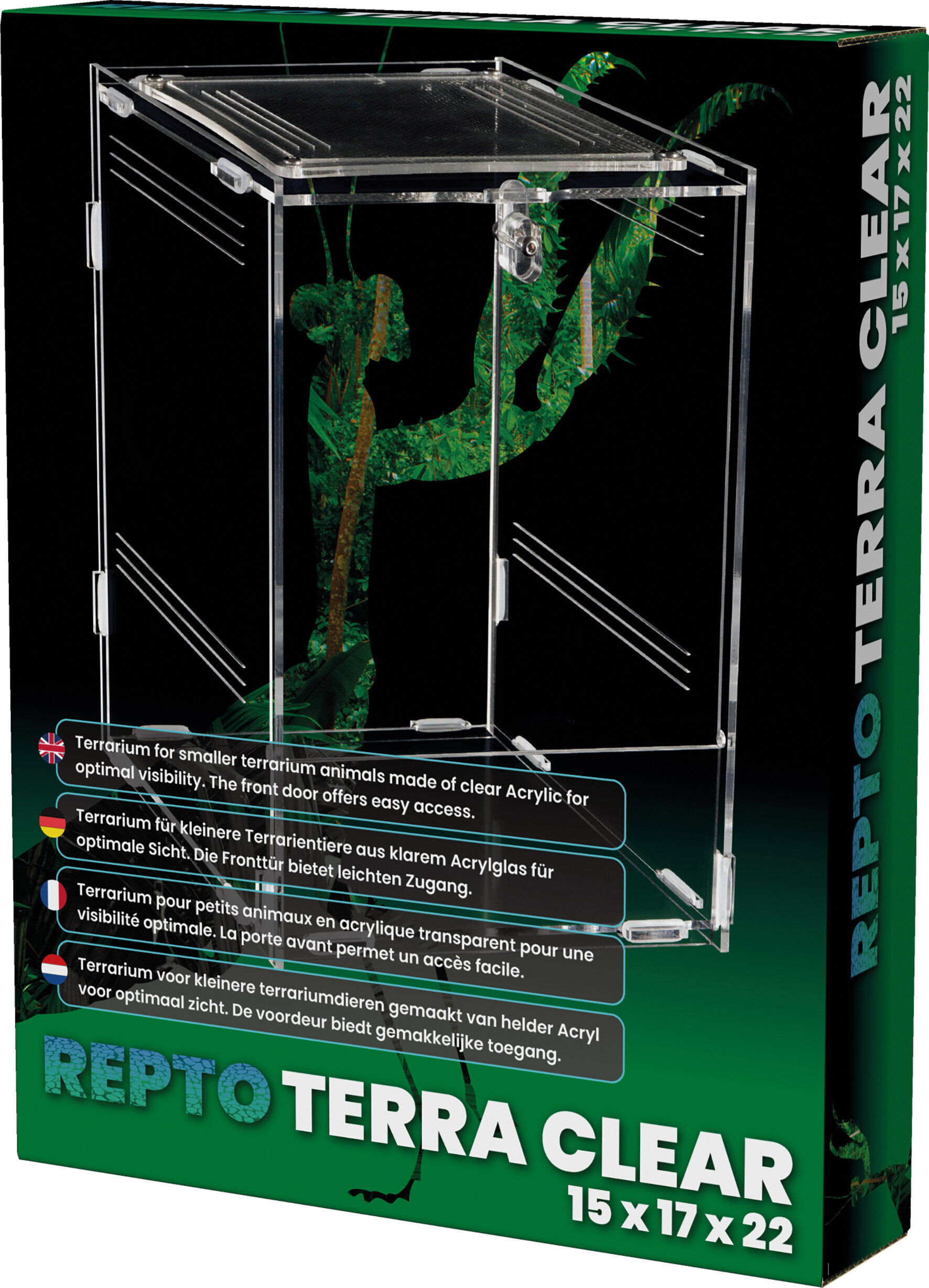 Repto - Terrarium AcryliqueTerra Clear - 15x16,5x21,5cm Image num&eacute;ro 1