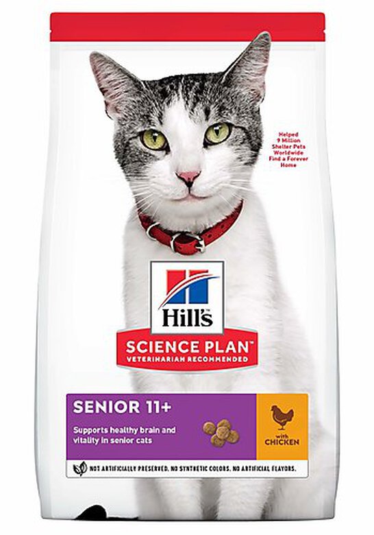 Hill's - Feline Senior 11+ Poulet pour Chat - 1,5Kg image number null