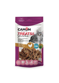 Camon - Friandises Treats & Snacks Poulet Maquereau pour Chats - 60g