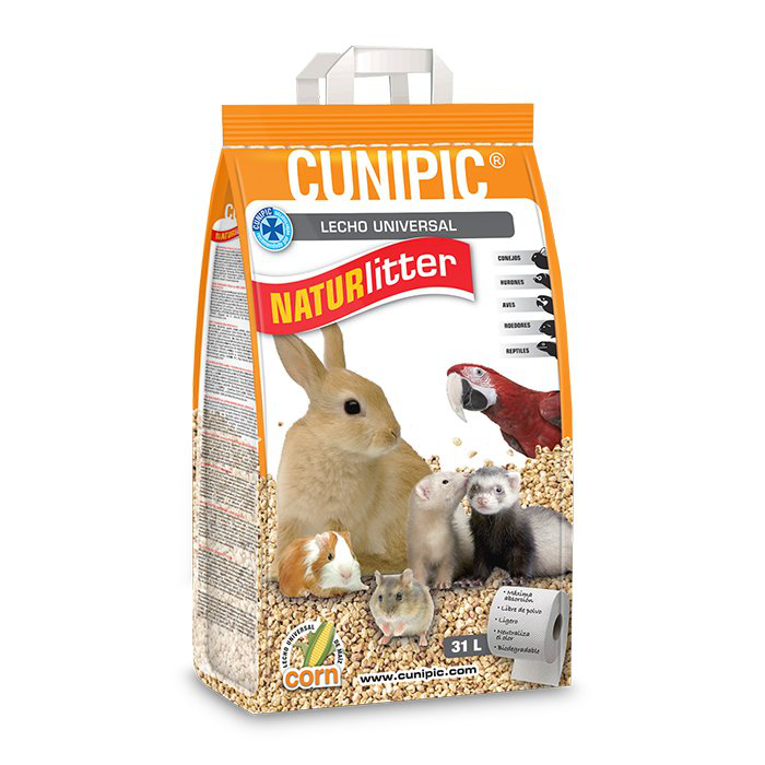 Cunipic - Liti&egrave;re de Ma&iuml;s Naturlitter pour Rongeurs - 31L Image num&eacute;ro 1