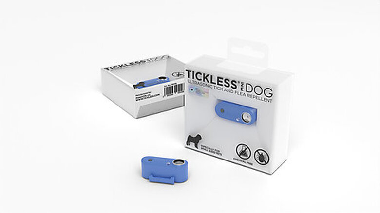Tickless - Répulsif Antiparasitaire Mini Dog Ultrason Rechargeable pour Chiens - Bleu image number null