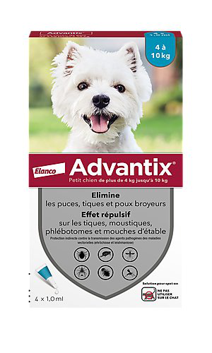 Bayer - Pipettes Antiparasitaires Advantix pour Petit Chien - 4x1ml Image num&eacute;ro 1