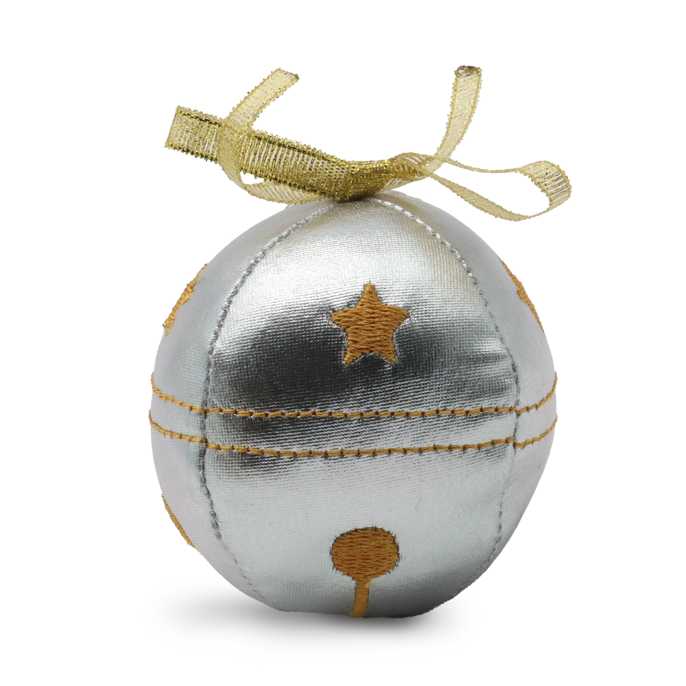 Croci - Jouet Boule de No&euml;l avec Herbe &agrave; Chat - 7,5cm Image num&eacute;ro 2