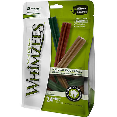 Whimzees - Bâtonnets Nature Dog Treats S pour Chien - x28