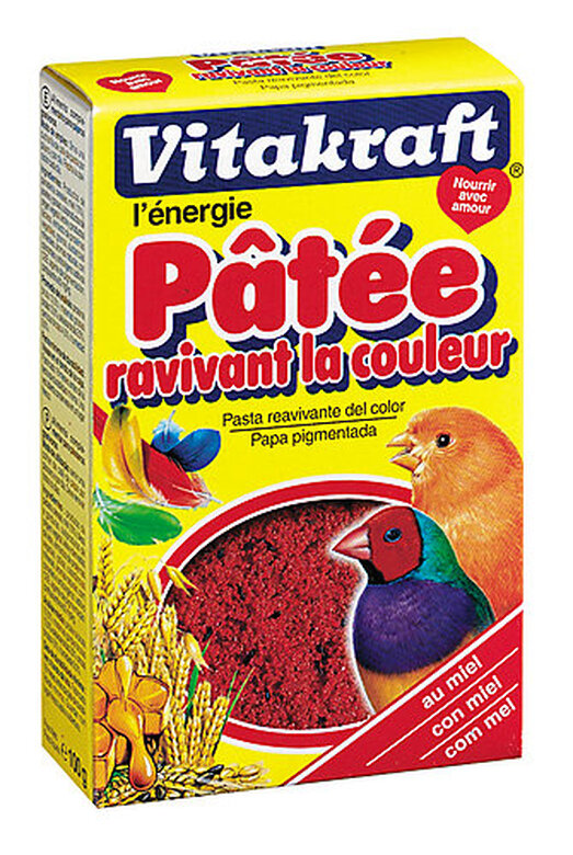 Vitakraft - Aliments Pâtée Ravivant la Couleur au Miel pour Oiseaux - 100g image number null