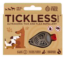 Tickless - Médaillon Ecopet Antiparasitaire Ultrason pour Chiens et Chats - 3,8cm