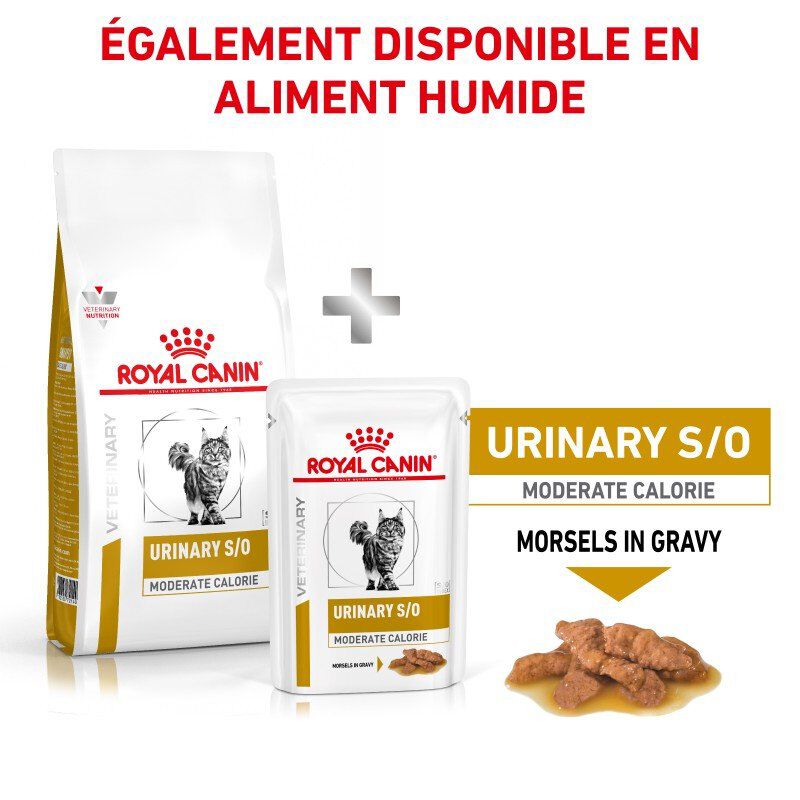 Royal Canin - Croquettes Veterinary Diet Urinary S/O Moderate Calorie pour Chat - 1,5Kg Image num&eacute;ro 2