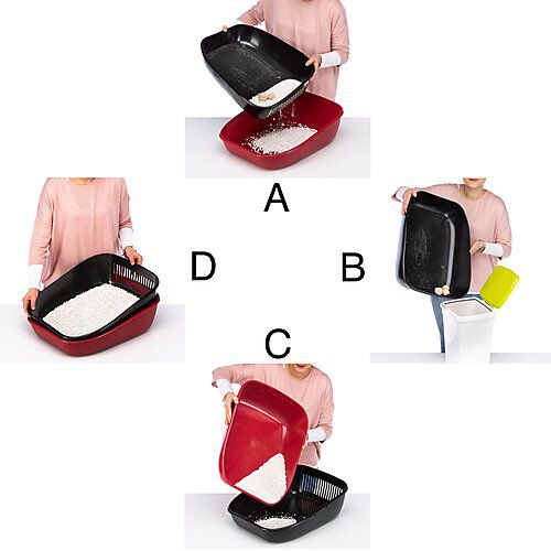 Ferplast - Maison de Toilettes Magix pour Chats - Bordeaux Image num&eacute;ro 3