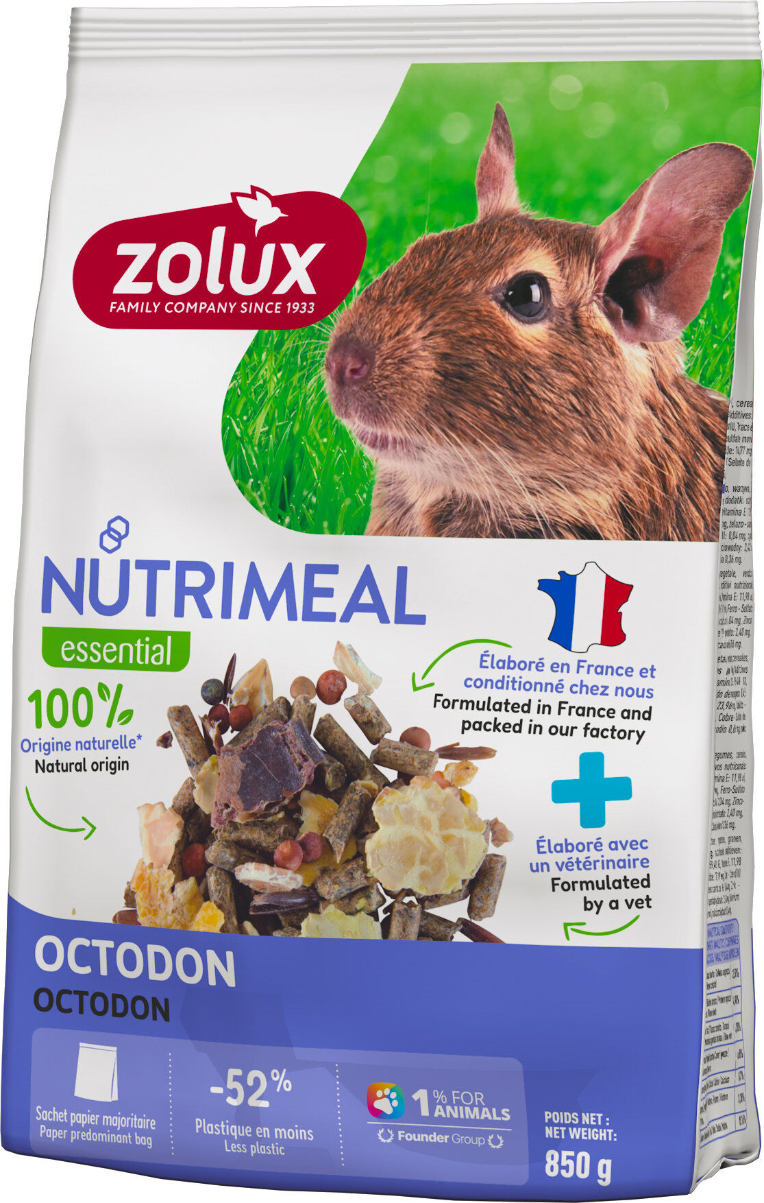 Zolux - Aliments Nutrimeal Pour Octodon - 850g Image num&eacute;ro 1