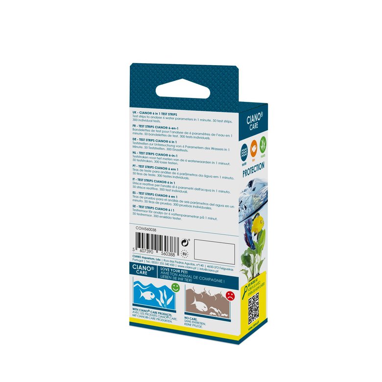 Ciano - Water Test Strips Bandelettes 6-en-1 - 300 Tests Image numéro 3 Ciano - Water Test Strips Bandelettes 6-en-1 - 300 Tests Image numéro 3
