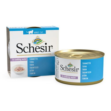 Schesir - Boîte Pâtée au Thon au Naturel pour Chat - 85g