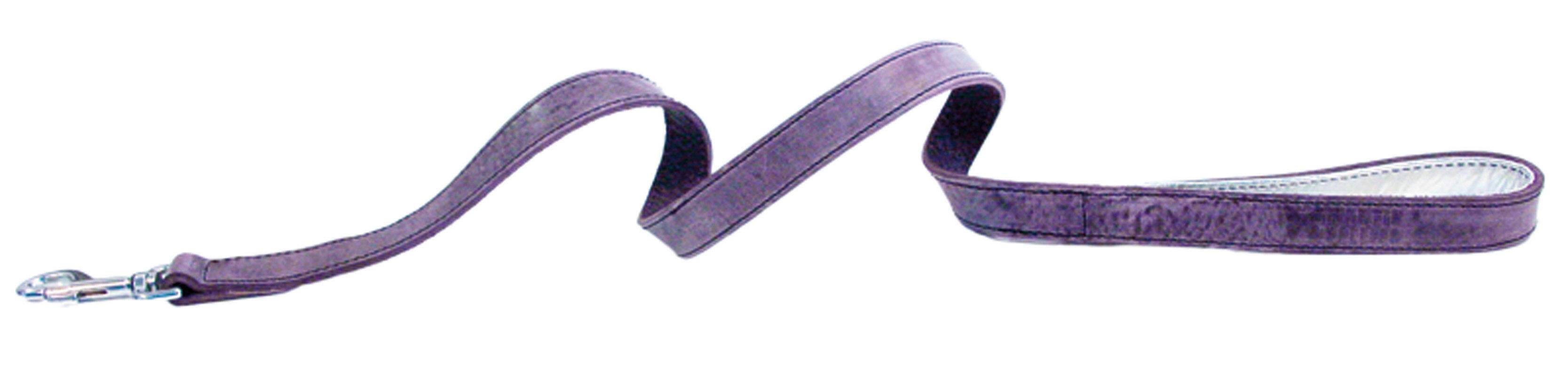 Martin Sellier - Laisse en Cuir Dakota de 25-100cm pour Chien - Parme Image num&eacute;ro 1