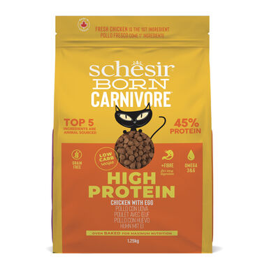 Schesir - Croquettes Born Carnivore Poulet Œuf - 1,25Kg