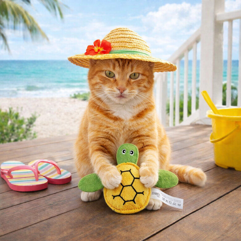 Summer Vibes - Jouet Tortue pour Chats - 16cm Image num&eacute;ro 6
