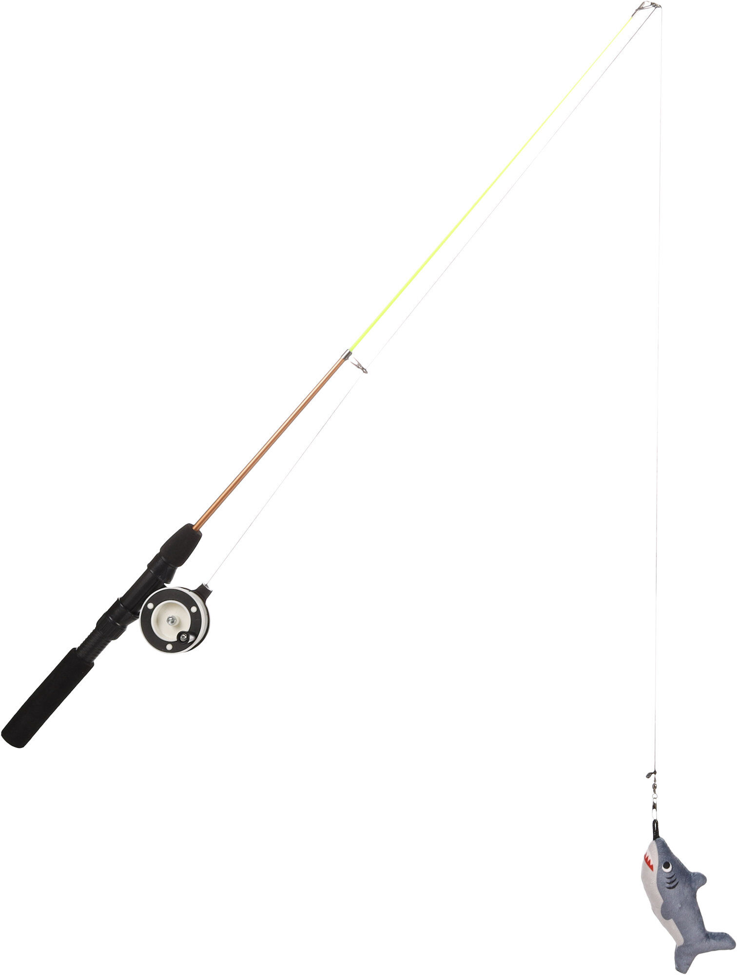 Flamingo - Jouet Rodney Requin & Canne &agrave; P&ecirc;che pour Chats - 41cm Image num&eacute;ro 3