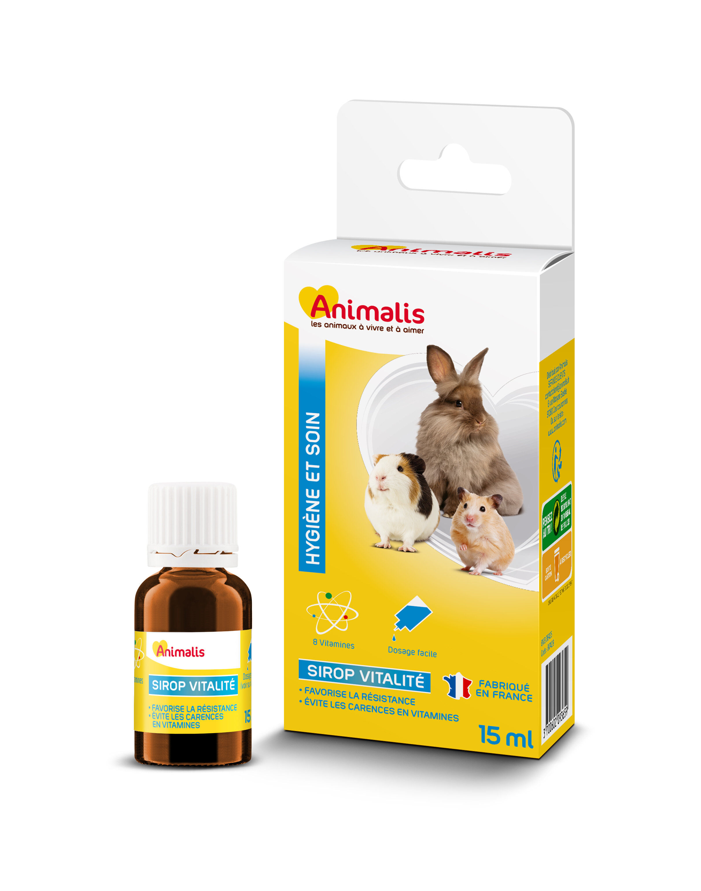Animalis - M&eacute;lange de Vitamines Sirop Vitalit&eacute; pour Rongeur - 15ml Image num&eacute;ro 1
