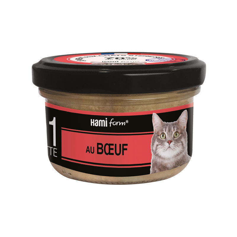 Hamiform - Les Cuisin&eacute;s N&deg;1 B&oelig;uf Carottes Riz pour Chat - 80g Image num&eacute;ro 1