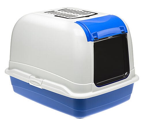 Ferplast - Maison de Toilettes Maxi Bella Cabrio pour Chats - Bleu Image num&eacute;ro 4