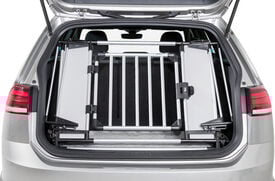 Trixie - Grille Arrière Universelle pour Voiture Gris Clair/Argent - 94-114 x 69 x 53 cm