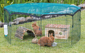 Trixie - natura enclos + filet de protection recouv. en poudre vert - 150x57cm