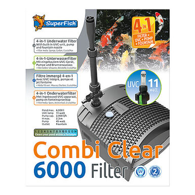 Superfish - CombiClear 6000 Filtre + UV + Pompe pour Bassin