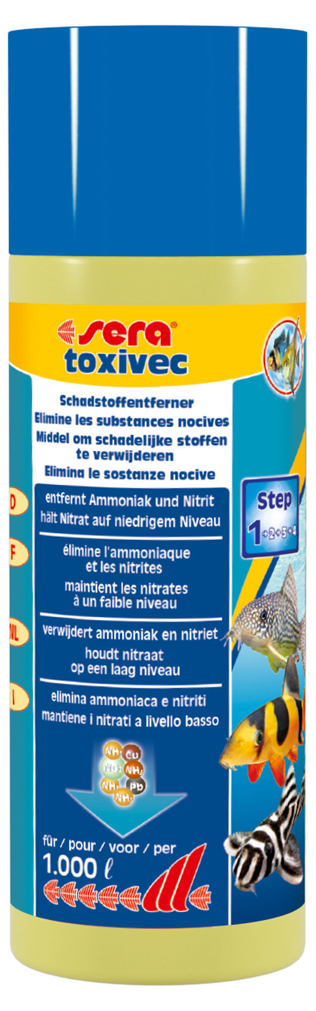 Sera - &Eacute;limine les Substances Nocives Toxivec pour Aquarium - 250ml Image num&eacute;ro 1