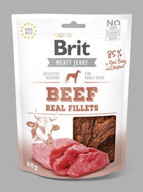 Brit - Friandises Jerky Filet de Boeuf pour Chiens - 80g