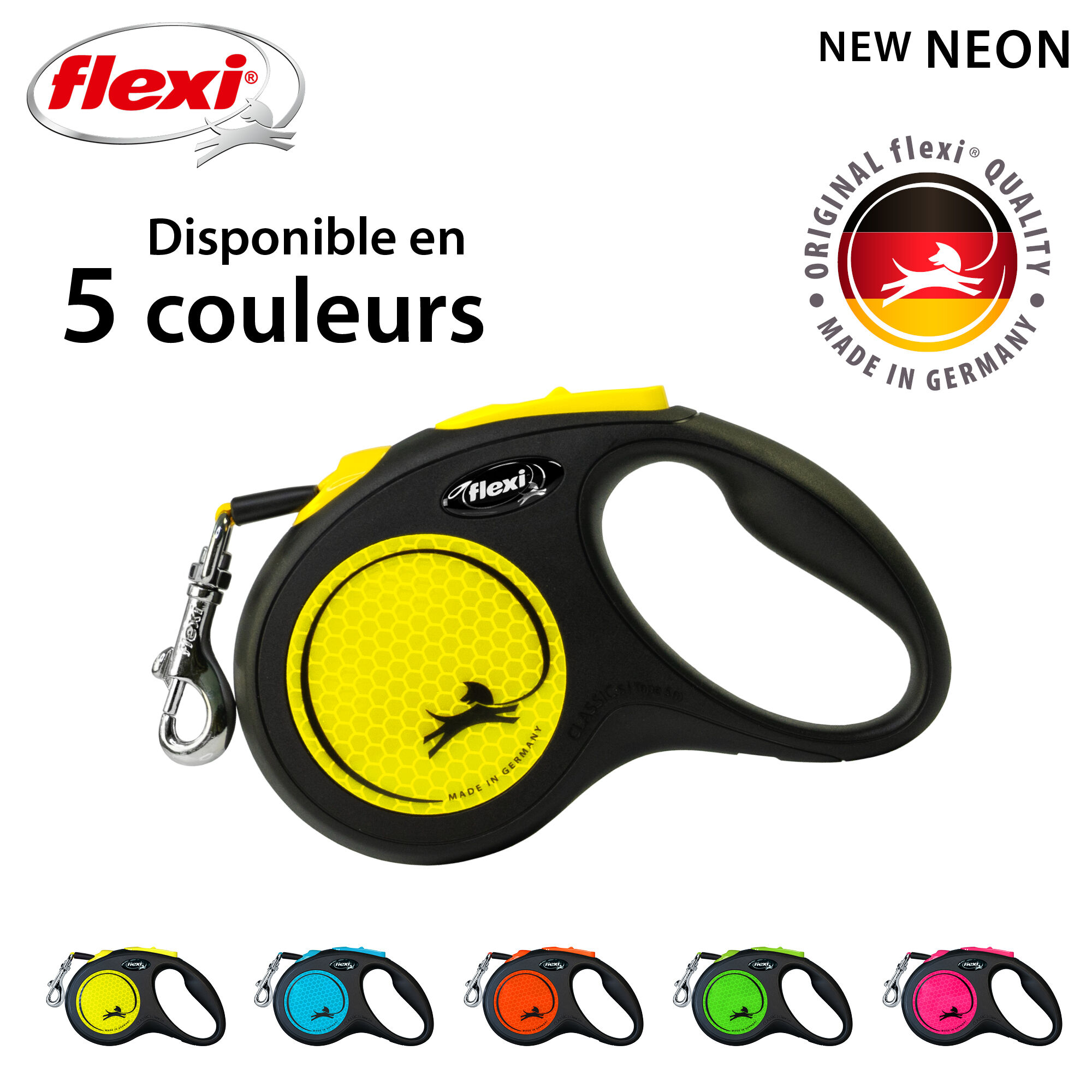Flexi - Laisse New Neon Avec Sangle De 5m pour Chien - S 5m Image num&eacute;ro 8