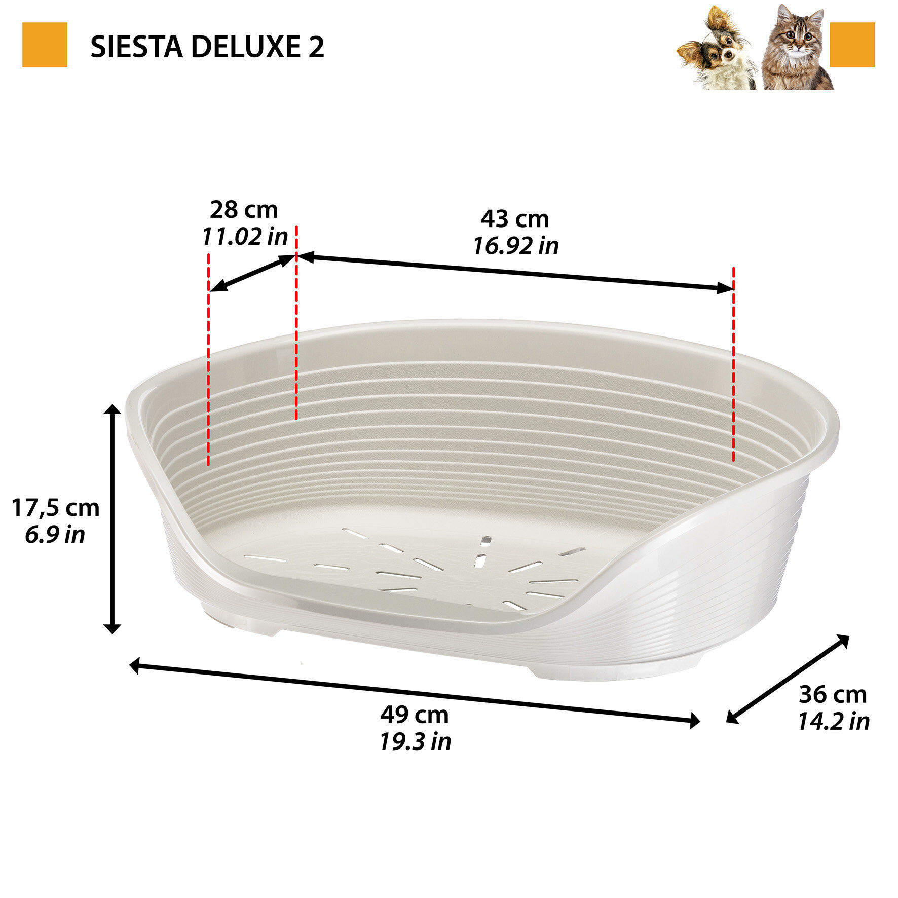 Ferplast - Corbeille Siesta Deluxe 2 Bleu pour Chats Image num&eacute;ro 4