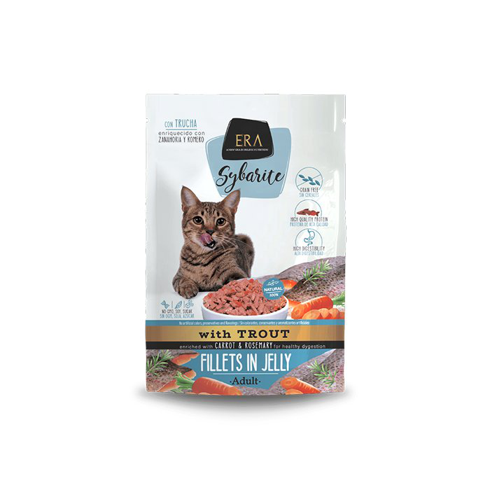 Era - P&acirc;t&eacute;e Sybarite Truite Carotte et Romarin pour Chats -  85g Image num&eacute;ro 1