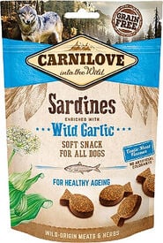 Carnilove - Friandises Semi-humide Sardine et Ail pour Chien - 200g