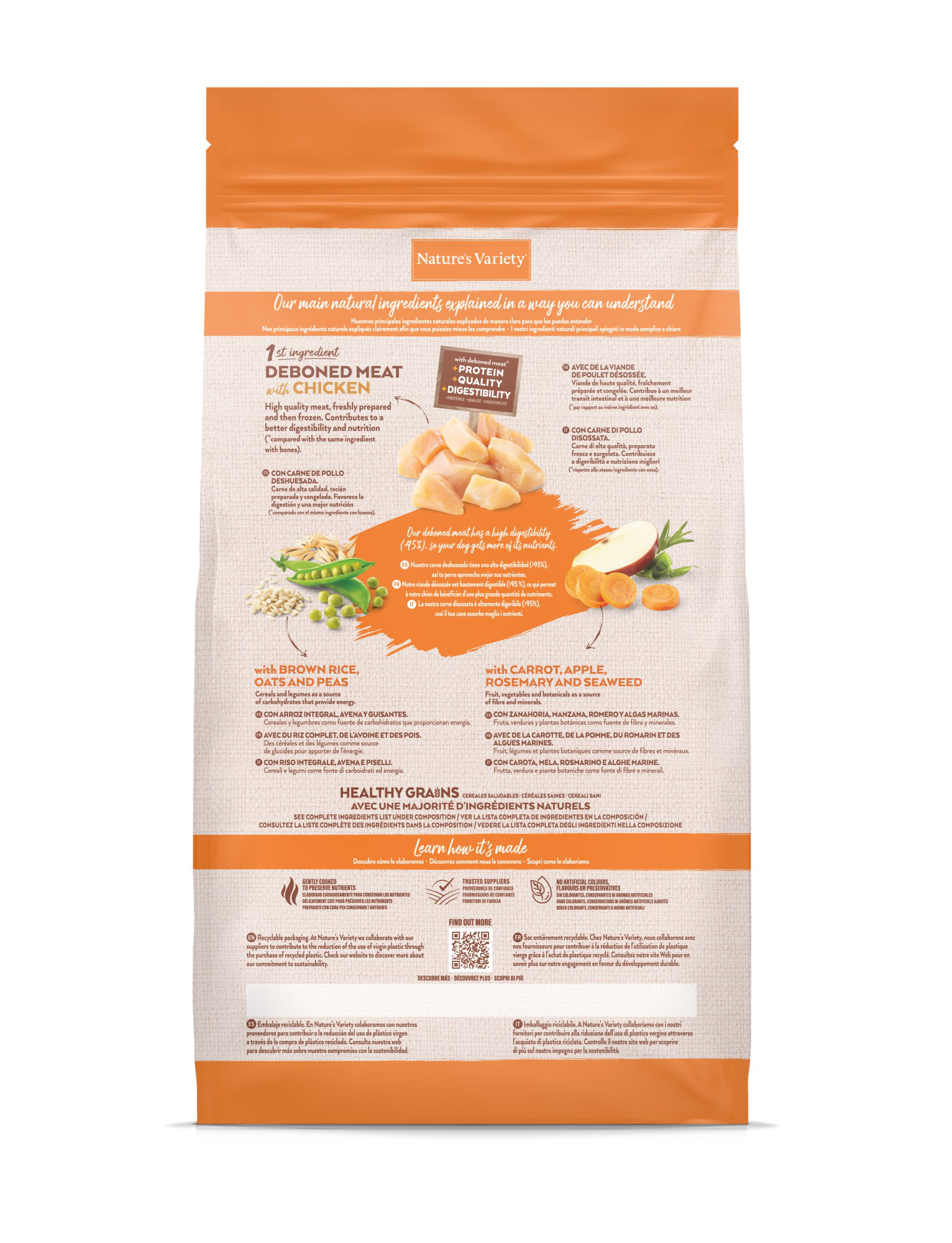 Nature's Variety - Croquettes Healthy Grains Adulte Au Poulet Pour Chiens - 3kg Image num&eacute;ro 6