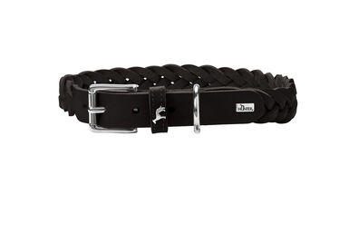 Hunter - Collier Solid Education en Cuir de Bœuf Noir