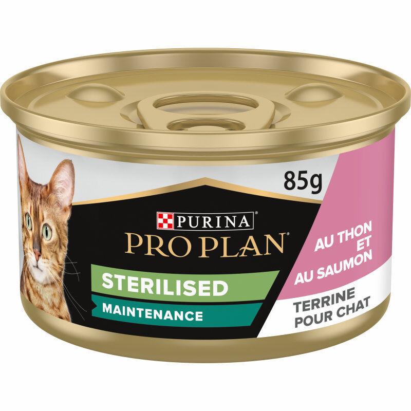Pro Plan - P&acirc;t&eacute;e Sterilised au Saumon pour Chat St&eacute;rilis&eacute; - 85g Image num&eacute;ro 1