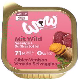 Wow - Repas Complet Naturel au Gibier pour Chien Adultes
