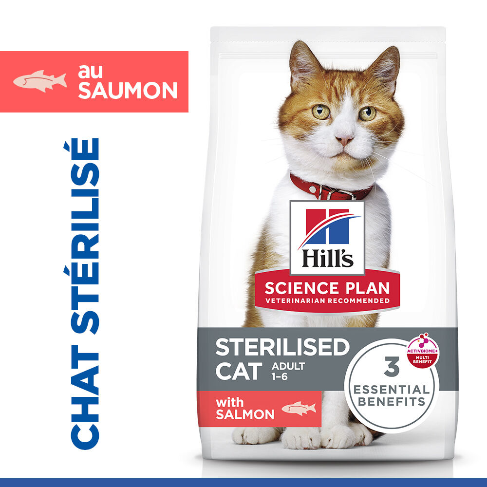 Hill's Science Plan - Croquettes Feline Adult Sterilised Cat  Saumon - 300g Image num&eacute;ro 2