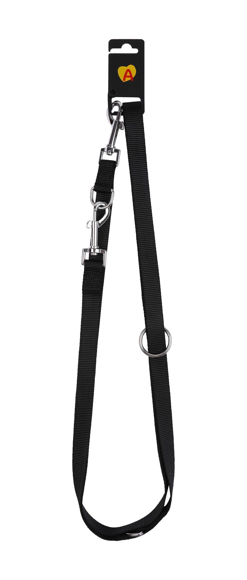 Animalis - Laisse Multiposition Basic 20mm et 200cm pour Chien - Noir Image num&eacute;ro 2