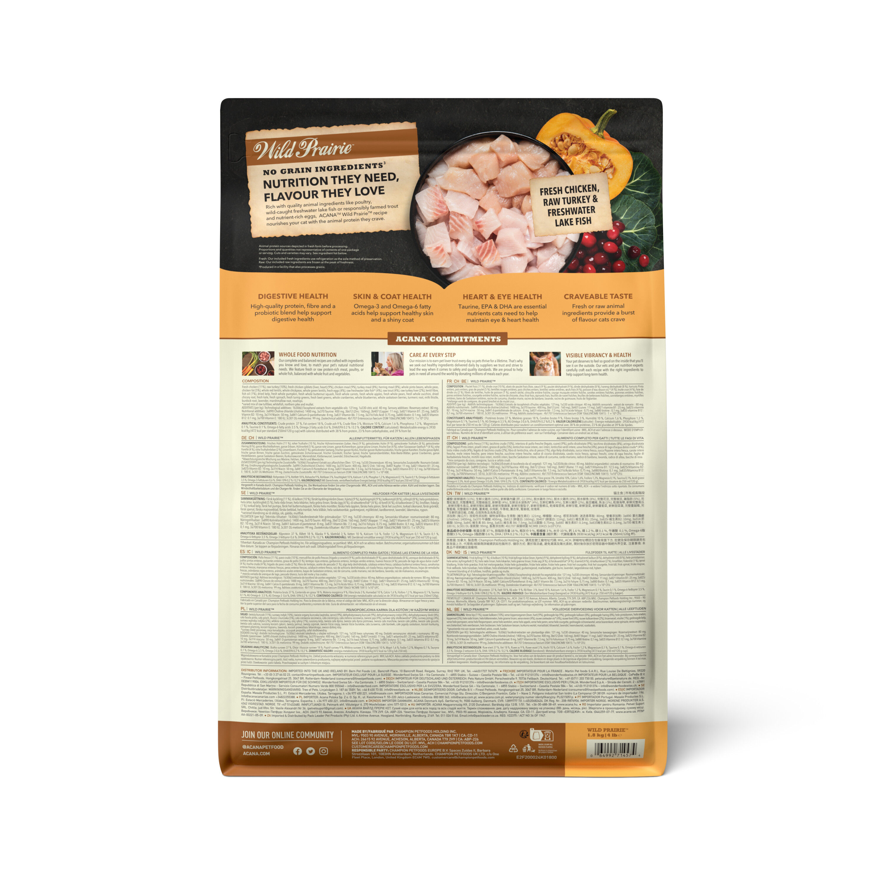 Acana - Croquettes Wild Prairie pour Chat - 1,8Kg Image num&eacute;ro 3