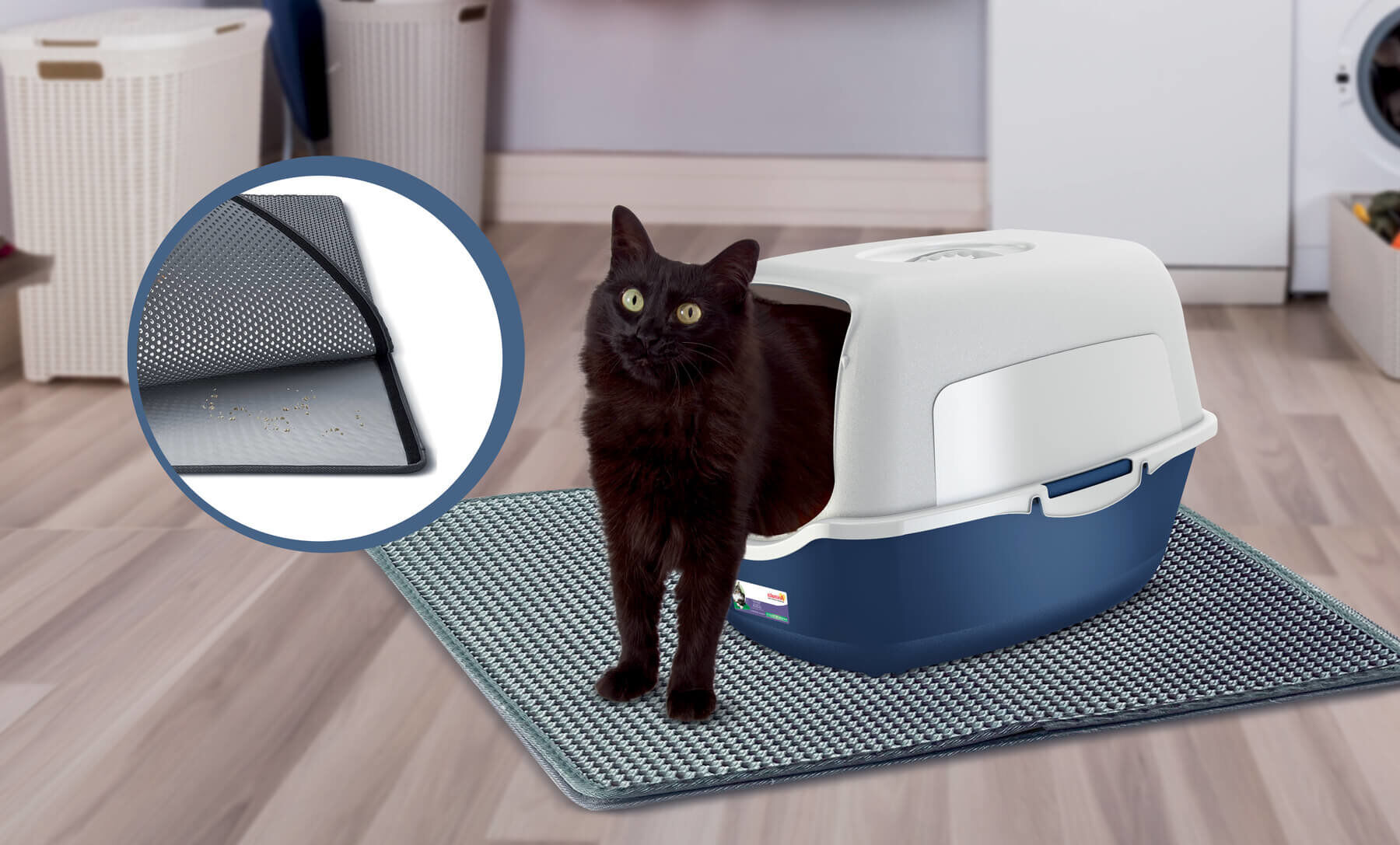 Animalis - Tapis Liti&egrave;re pour Chat - M Image num&eacute;ro 2