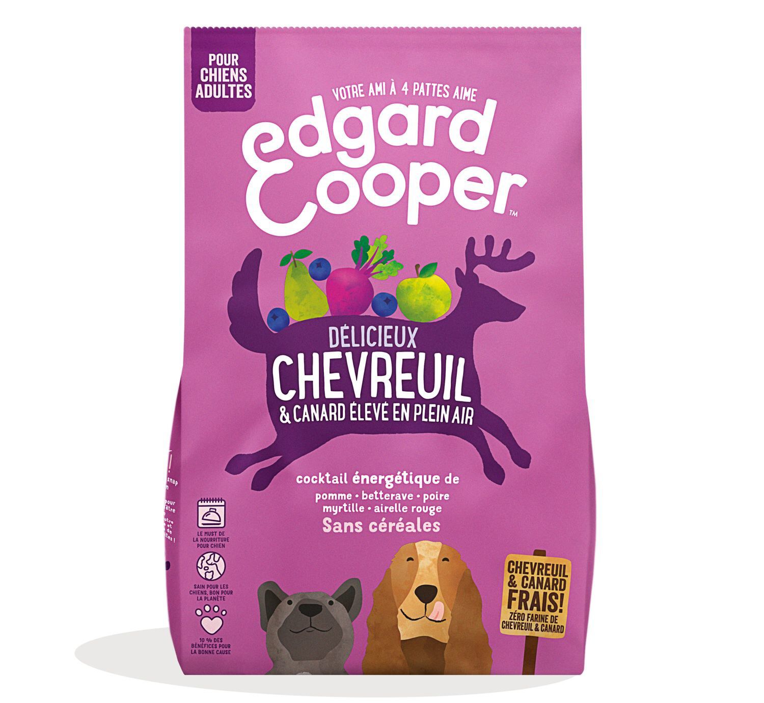 Edgard & Cooper - Croquettes au Chevreuil et Canard pour Chien - 7Kg Image num&eacute;ro 1
