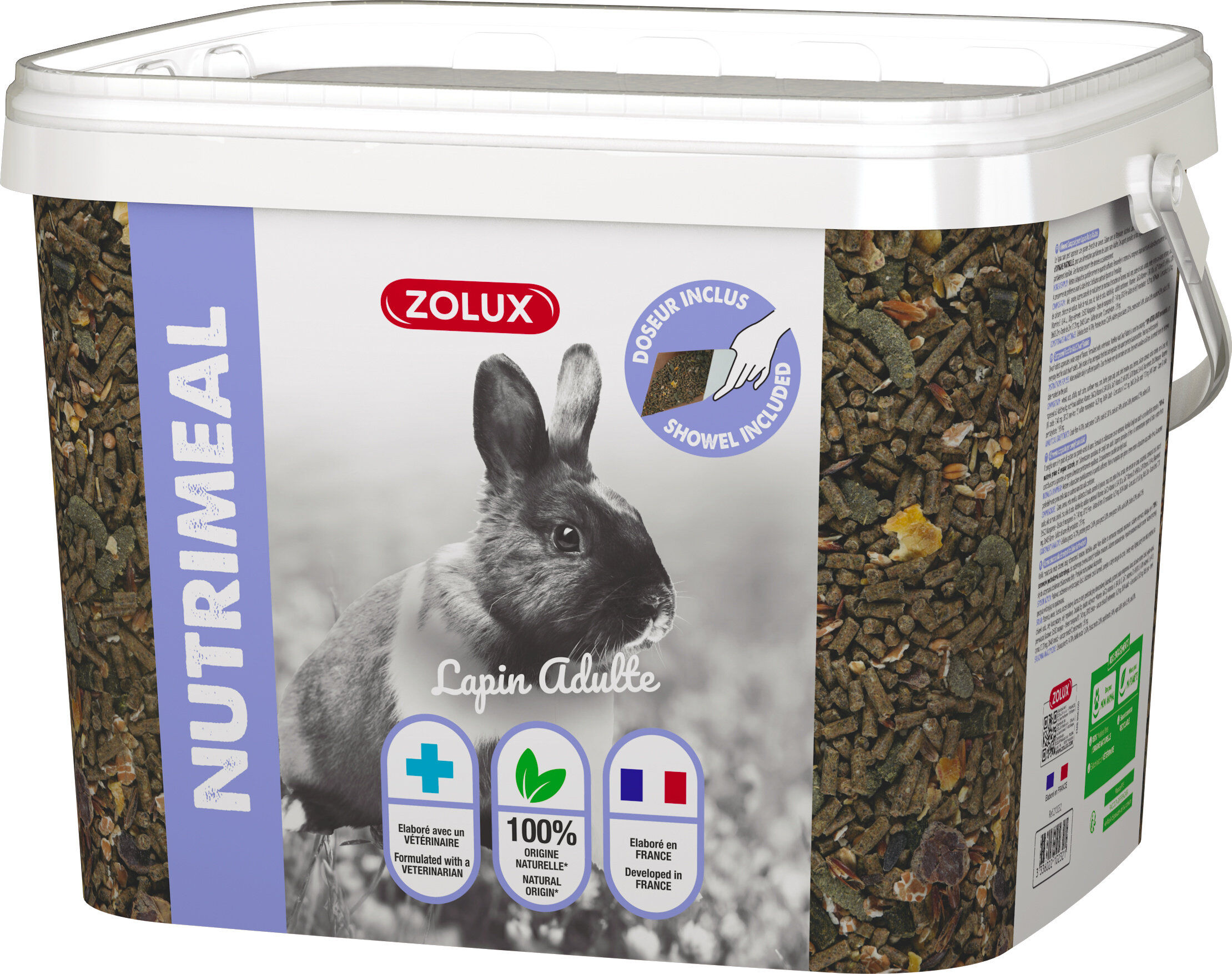 Zolux - Aliment Compos&eacute; Nutrimeal pour Lapin Adulte - 6Kg Image num&eacute;ro 1