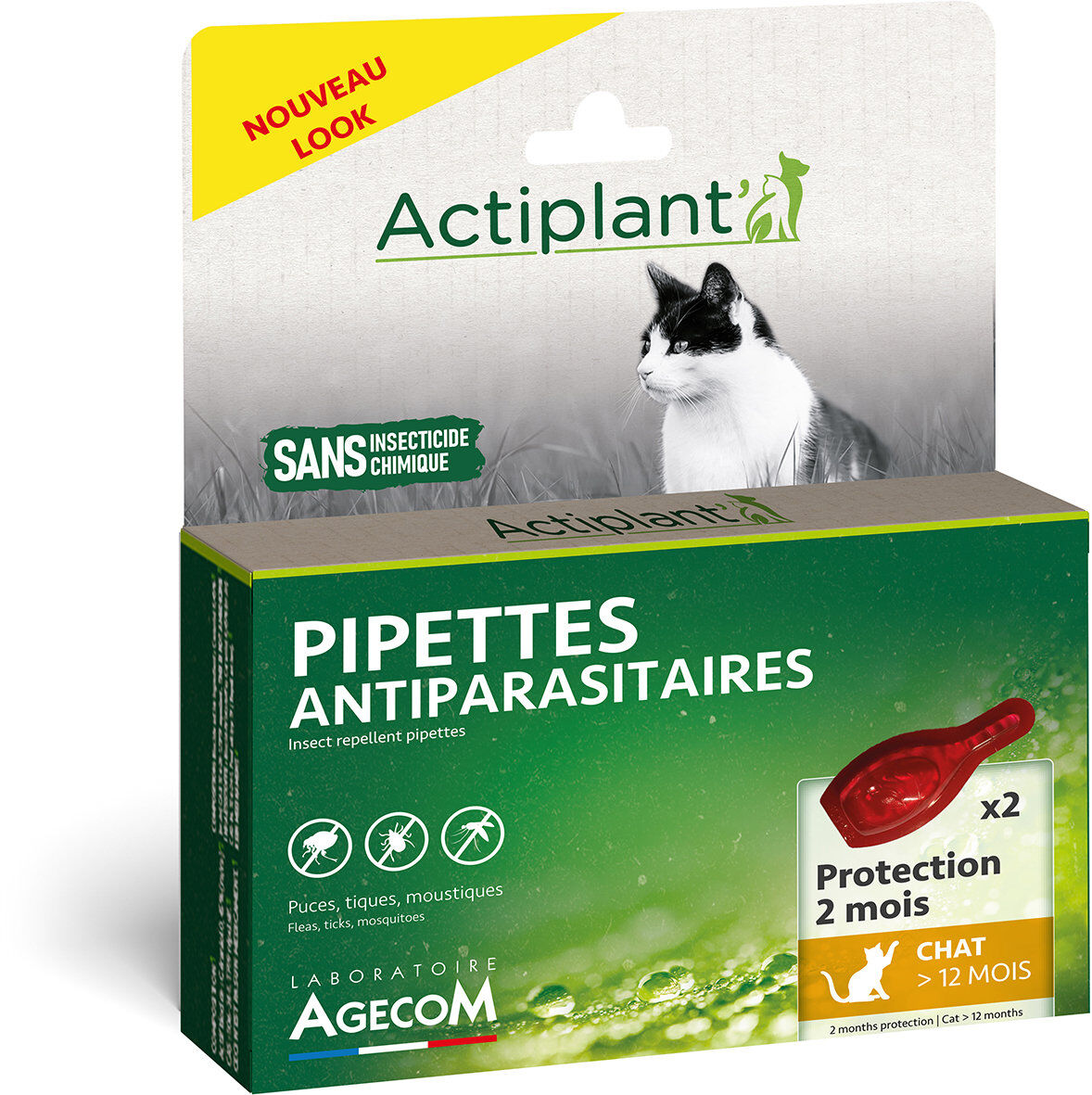 Essentiel - Pipettes Antiparasitaires Eco Spot pour Chat - x2 Image num&eacute;ro 1
