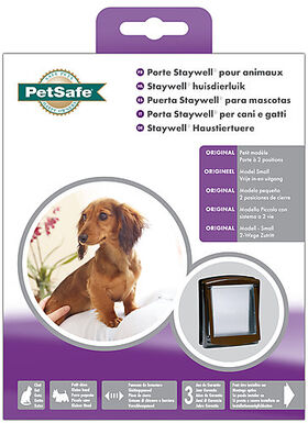 Petsafe - Porte 2 Positions Brun pour Chats - 7Kg