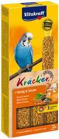 Vitakraft - Friandises Kräcker Miel et Sésame pour Perruches - x3