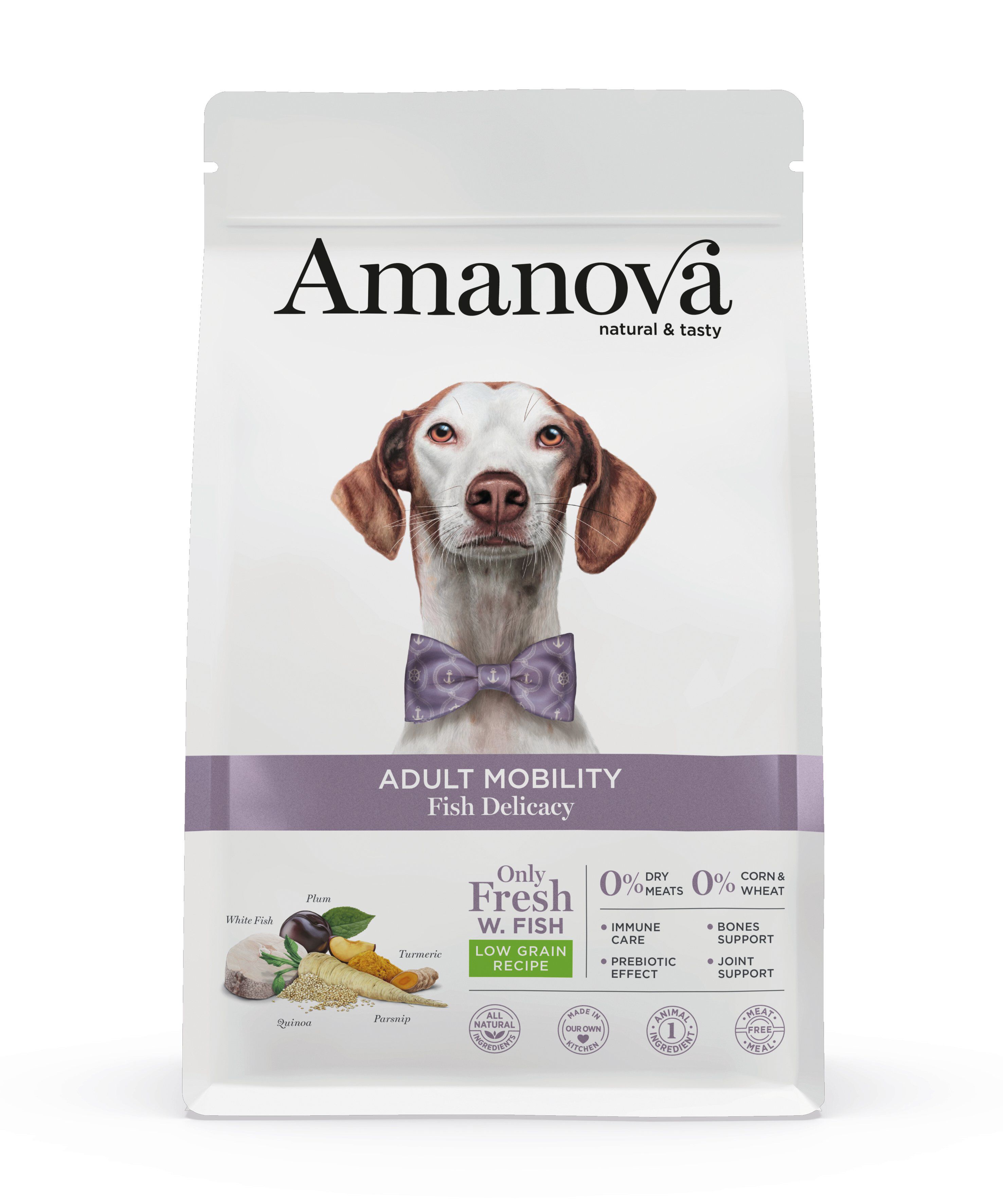 Amanova - Croquettes Mobility au Poisson pour Chiens - 2Kg Image num&eacute;ro 1