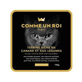Comme Un Roi - Terrine au Canard et aux Légumes pour Chat - 100g