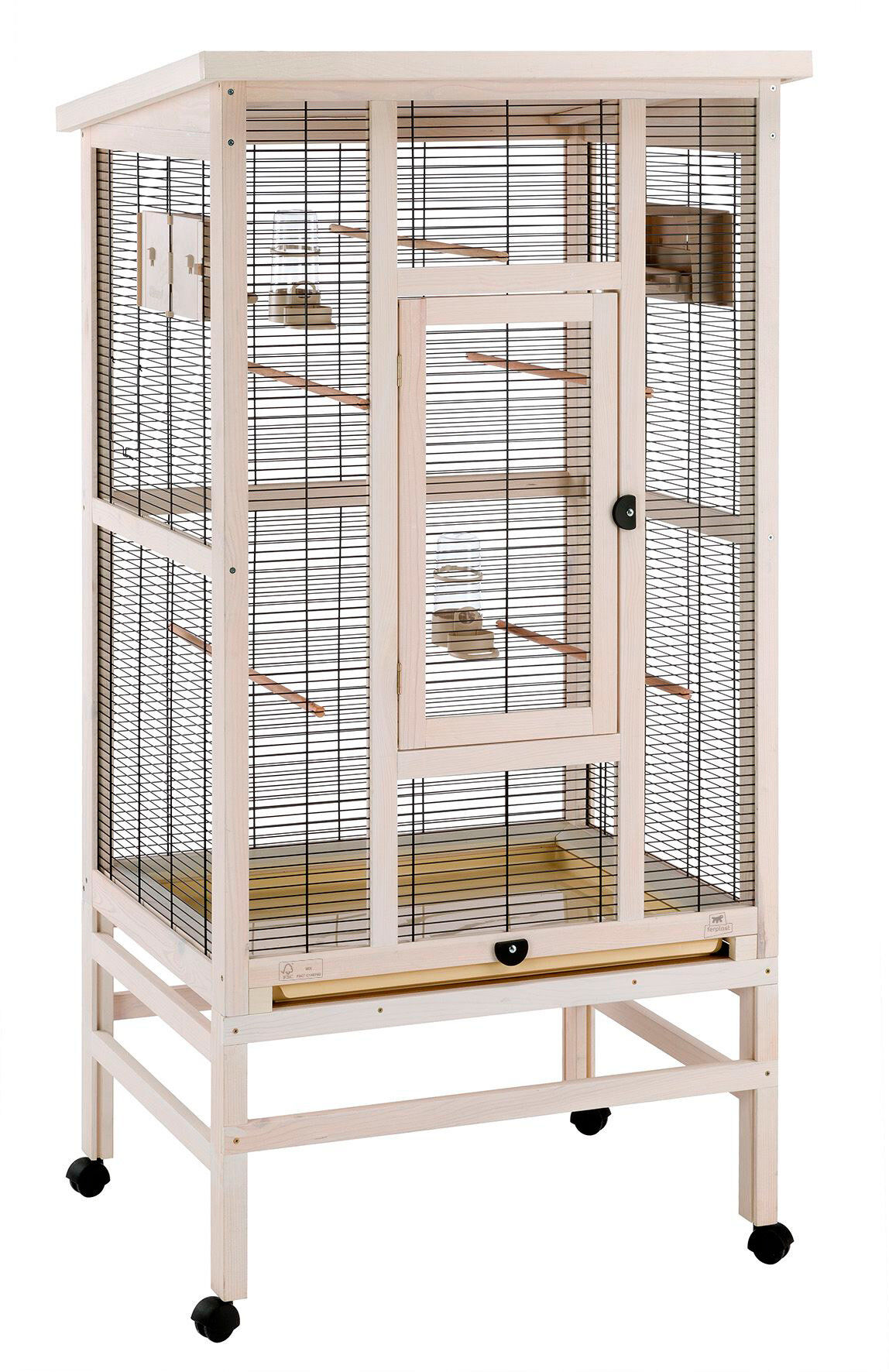 Ferplast - Voli&egrave;re Wilma pour Perruches et Oiseaux Exotiques - 67x83x158cm Image num&eacute;ro 5